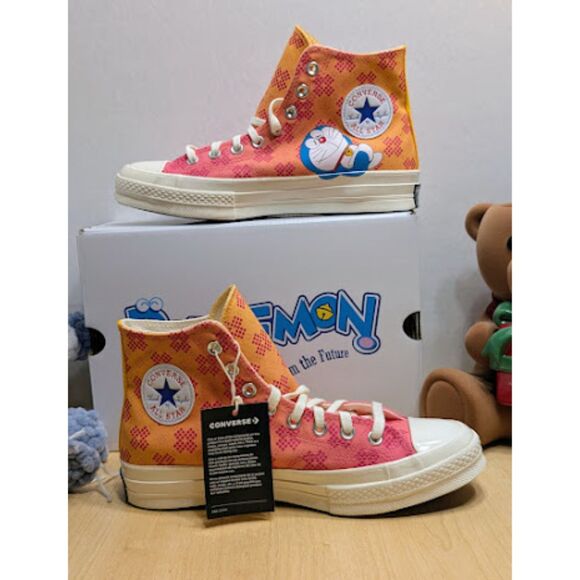 Converse Chuck 70 Doraemon Limited Edition Unisex High Top Sneakers W10 M8 NIB - Picture 8 of 13